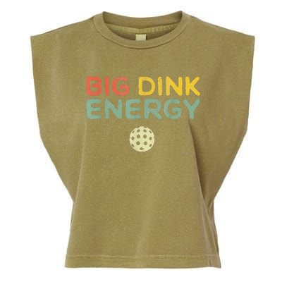 Big Dink Energy Pickleball Funny Pickle Ball Lover Garment-Dyed Women's Muscle Tee