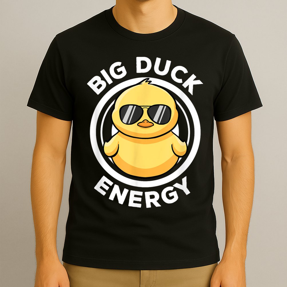 Big Duck Energy Duckie I Love Ducks Lovers Funny Rubber Duck T-Shirt