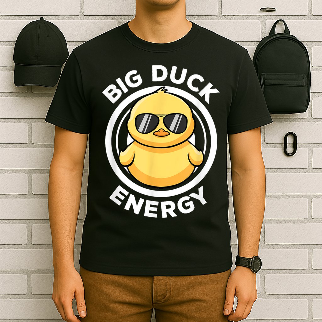 Big Duck Energy Duckie I Love Ducks Lovers Funny Rubber Duck T-Shirt