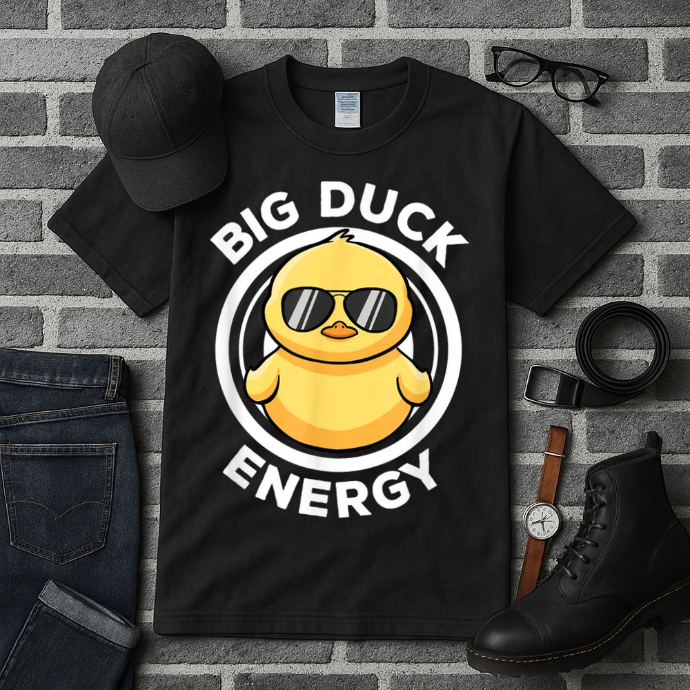 Big Duck Energy Duckie I Love Ducks Lovers Funny Rubber Duck Tall T-Shirt