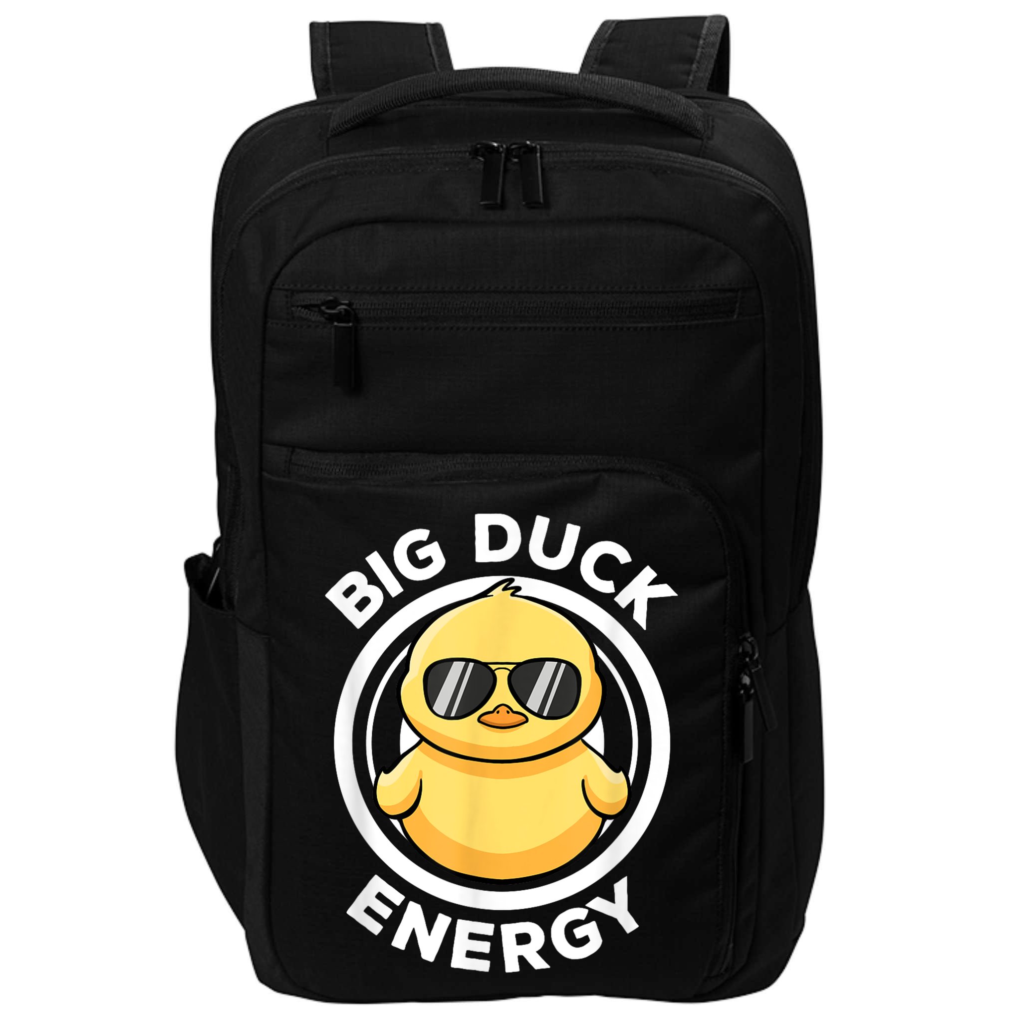 Big Duck Energy Duckie I Love Ducks Lovers Funny Rubber Duck Impact Tech Backpack