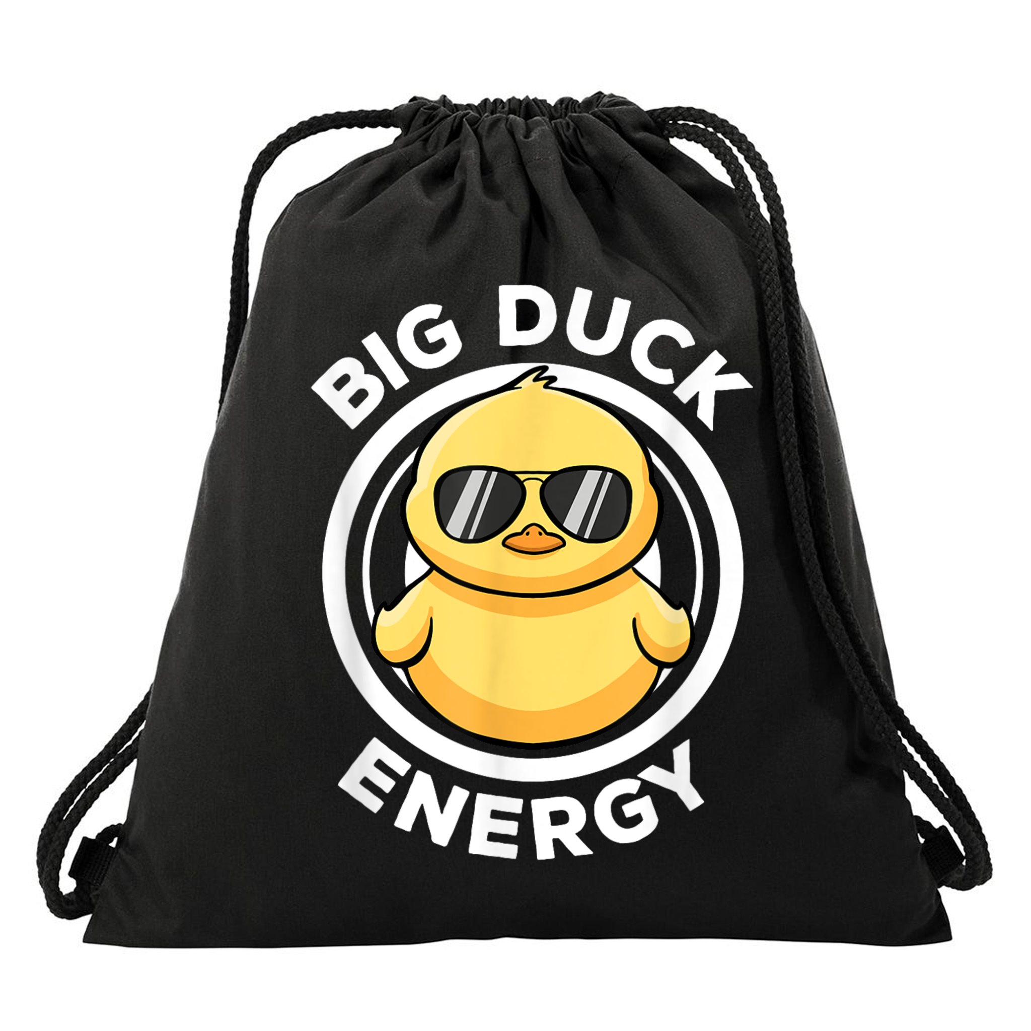 Big Duck Energy Duckie I Love Ducks Lovers Funny Rubber Duck Drawstring Bag