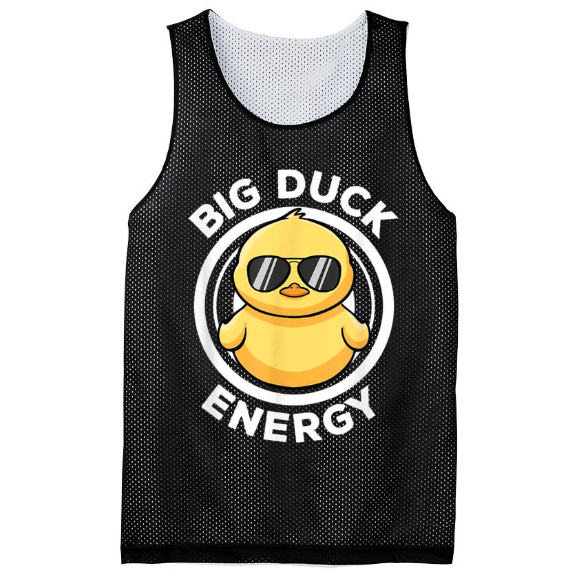 Big Duck Energy Duckie I Love Ducks Lovers Funny Rubber Duck Mesh Reversible Basketball Jersey Tank