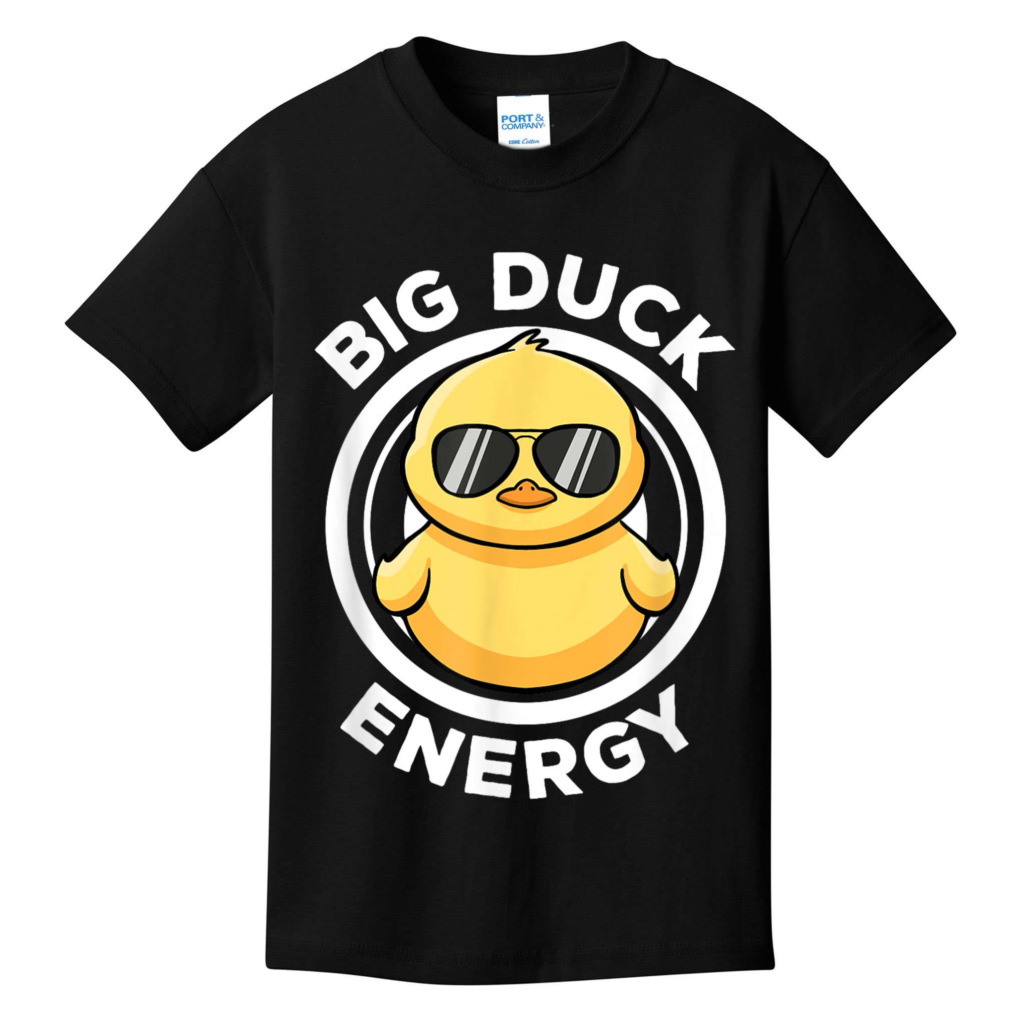 Big Duck Energy Duckie I Love Ducks Lovers Funny Rubber Duck Kids T-Shirt