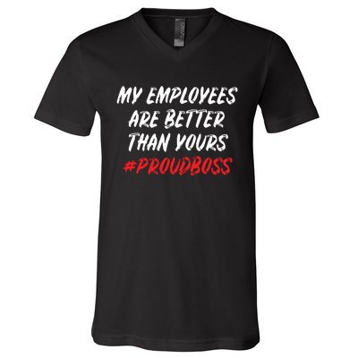 Boss Day Employee Appreciation Office Gift Women V-Neck T-Shirt