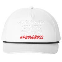 Boss Day Employee Appreciation Office Gift Women Snapback Five-Panel Rope Hat