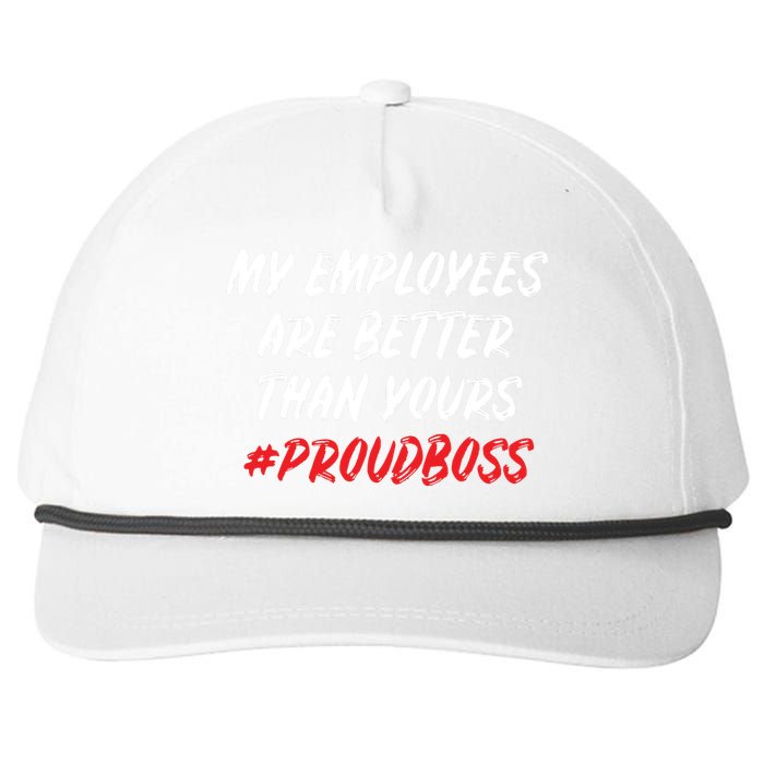 Boss Day Employee Appreciation Office Gift Women Snapback Five-Panel Rope Hat