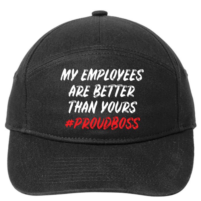 Boss Day Employee Appreciation Office Gift Women 7-Panel Snapback Hat