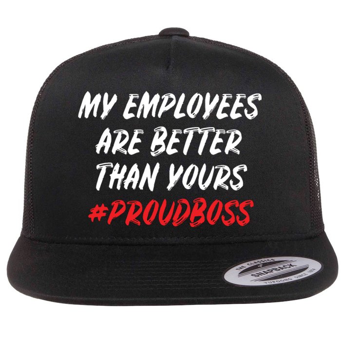 Boss Day Employee Appreciation Office Gift Women Flat Bill Trucker Hat