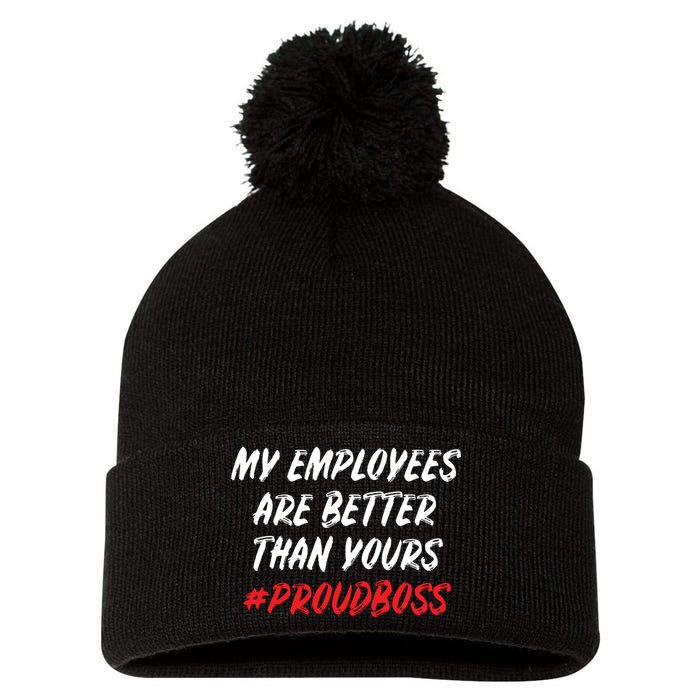 Boss Day Employee Appreciation Office Gift Women Pom Pom 12in Knit Beanie