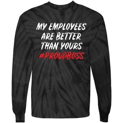 Boss Day Employee Appreciation Office Gift Women Tie-Dye Long Sleeve Shirt