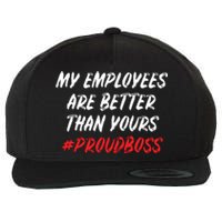 Boss Day Employee Appreciation Office Gift Women Wool Snapback Cap