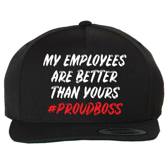 Boss Day Employee Appreciation Office Gift Women Wool Snapback Cap