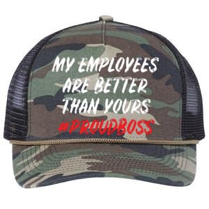 Boss Day Employee Appreciation Office Gift Women Retro Rope Trucker Hat Cap