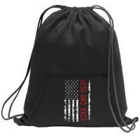 Best Dad Ever Us American Flag Gift For FatherS Day Sweatshirt Cinch Pack Bag