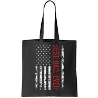 Best Dad Ever Us American Flag Gift For FatherS Day Tote Bag