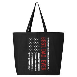 Best Dad Ever Us American Flag Gift For FatherS Day 25L Jumbo Tote