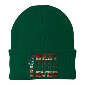 Best Dad Ever Guitar Chords Guitarist Father DAD US Flag Knit Cap Winter Beanie