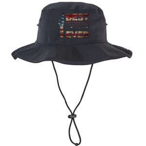 Best Dad Ever Guitar Chords Guitarist Father DAD US Flag Legacy Cool Fit Booney Bucket Hat