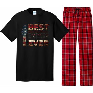 Best Dad Ever Guitar Chords Guitarist Father DAD US Flag Pajama Set