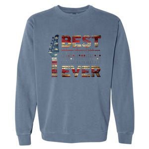 Best Dad Ever Guitar Chords Guitarist Father DAD US Flag Garment-Dyed Sweatshirt