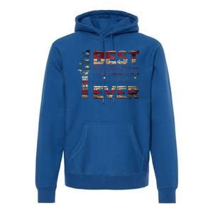 Best Dad Ever Guitar Chords Guitarist Father DAD US Flag Premium Hoodie