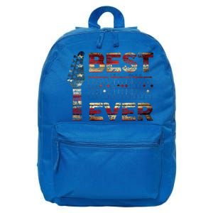 Best Dad Ever Guitar Chords Guitarist Father DAD US Flag 16 in Basic Backpack