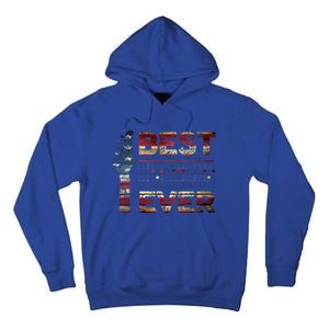 Best Dad Ever Guitar Chords Guitarist Father DAD US Flag Tall Hoodie