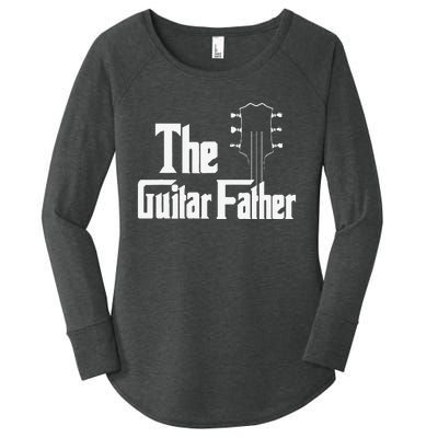 Best Dad Ever Daddy Guitar Vintage Lover Guitar Women's Perfect Tri Tunic Long Sleeve Shirt