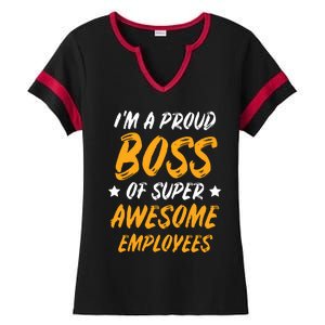 Boss Day Employee Appreciation Office Gift Women Ladies Halftime Notch Neck Tee