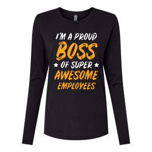 Boss Day Employee Appreciation Office Gift Women Womens Cotton Relaxed Long Sleeve T-Shirt