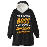 Boss Day Employee Appreciation Office Gift Women Hooded Wearable Blanket