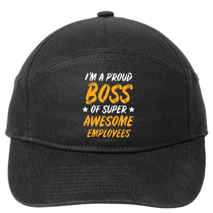 Boss Day Employee Appreciation Office Gift Women 7-Panel Snapback Hat