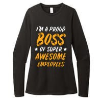 Boss Day Employee Appreciation Office Gift Women Womens CVC Long Sleeve Shirt