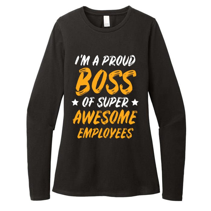 Boss Day Employee Appreciation Office Gift Women Womens CVC Long Sleeve Shirt