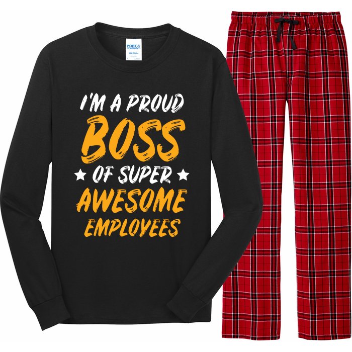 Boss Day Employee Appreciation Office Gift Women Long Sleeve Pajama Set