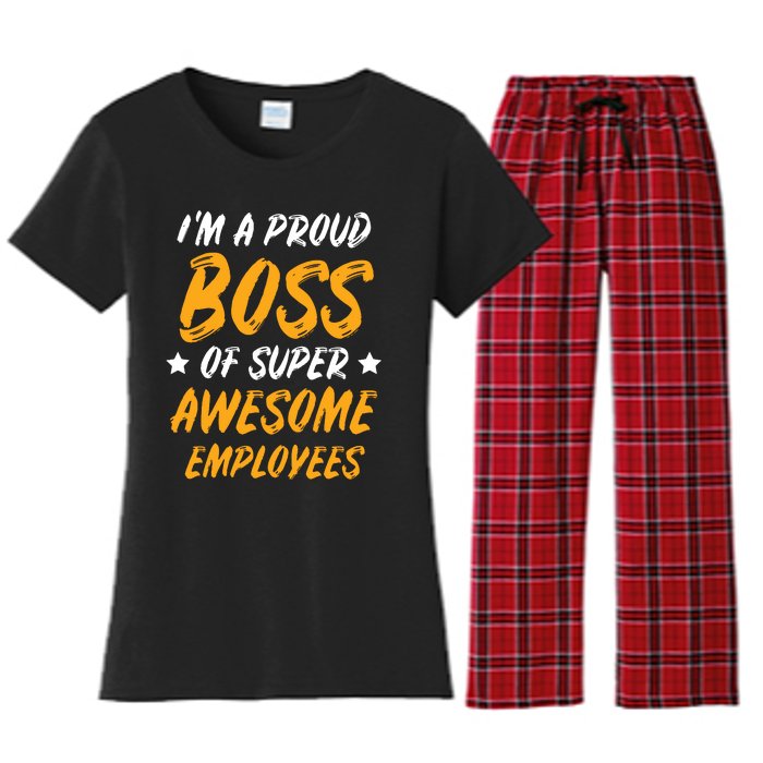 Boss Day Employee Appreciation Office Gift Women Women's Flannel Pajama Set