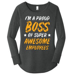 Boss Day Employee Appreciation Office Gift Women Women's Perfect Tri Tunic Long Sleeve Shirt