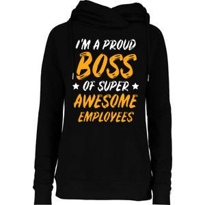 Boss Day Employee Appreciation Office Gift Women Womens Funnel Neck Pullover Hood