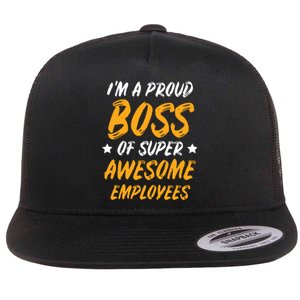 Boss Day Employee Appreciation Office Gift Women Flat Bill Trucker Hat