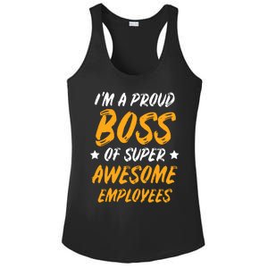 Boss Day Employee Appreciation Office Gift Women Ladies PosiCharge Competitor Racerback Tank