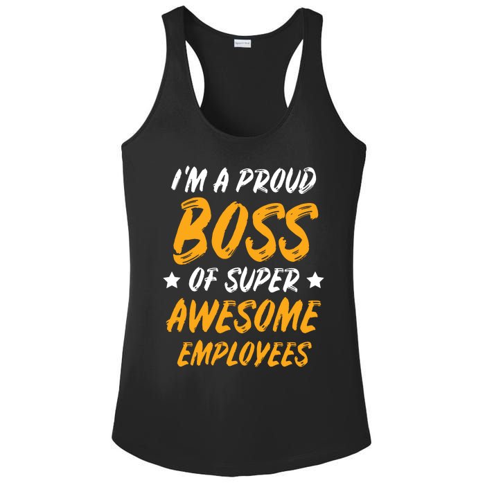 Boss Day Employee Appreciation Office Gift Women Ladies PosiCharge Competitor Racerback Tank