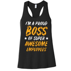 Boss Day Employee Appreciation Office Gift Women Women's Racerback Tank