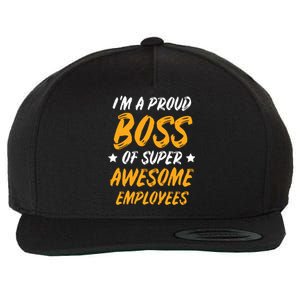 Boss Day Employee Appreciation Office Gift Women Wool Snapback Cap