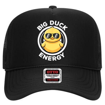 Big Duck Energy Duck Cute Funny High Crown Mesh Back Trucker Hat