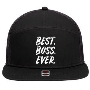 Boss Day Employee Appreciation Office Gift Women 7 Panel Mesh Trucker Snapback Hat