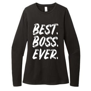 Boss Day Employee Appreciation Office Gift Women Womens CVC Long Sleeve Shirt