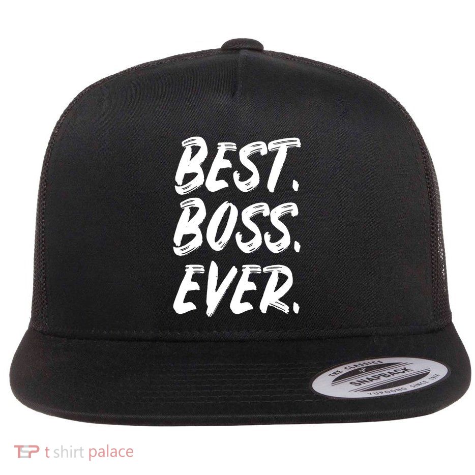Boss Day Employee Appreciation Office Gift Women Flatbill Hat
