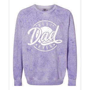 Best Dad Ever Colorblast Crewneck Sweatshirt