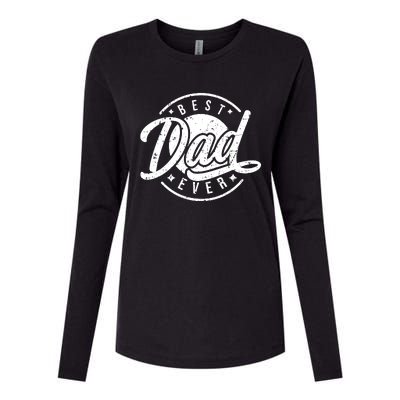 Best Dad Ever Womens Cotton Relaxed Long Sleeve T-Shirt